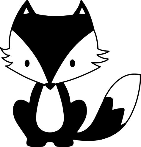 cute fox silhouette